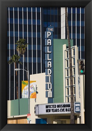 Framed Theater in a city, Hollywood Palladium, Hollywood, Los Angeles, California, USA Print