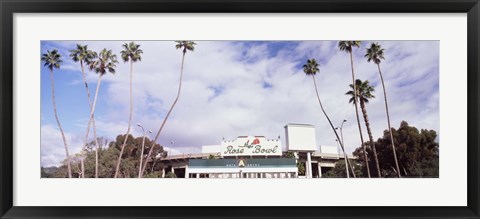 Framed Facade of a stadium, Rose Bowl Stadium, Pasadena, Los Angeles County, California, USA Print