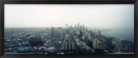 Framed City viewed from the Space Needle, Queen Anne Hill, Seattle, Washington State, USA 2010 Print