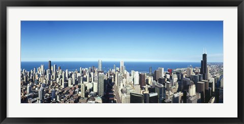 Framed Chicago skyline, Cook County, Illinois, USA 2010 Print