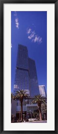 Framed Low angle view of a skyscraper, Citycenter, The Strip, Las Vegas, Nevada, USA 2010 Print