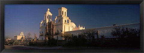 Framed Mission San Xavier Del Bac, Tucson, Arizona Print