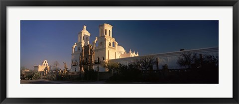 Framed Mission San Xavier Del Bac, Tucson, Arizona Print