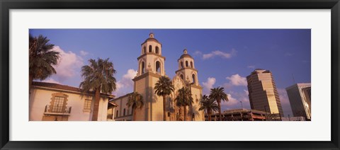 Framed St. Augustine Cathedral, Tucson, Arizona Print