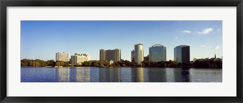 Framed Lake Eola, Orlando, Florida (distant view) Print