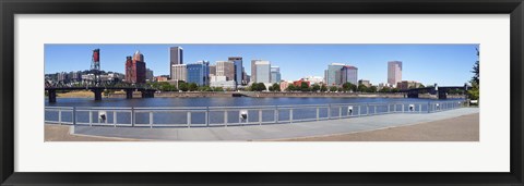 Framed Buildings at the waterfront, Vista Point, Portland, Multnomah County, Oregon, USA 2010 Print