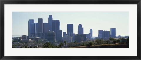 Framed Skyscrapers in a city, Los Angeles, California, USA 2009 Print