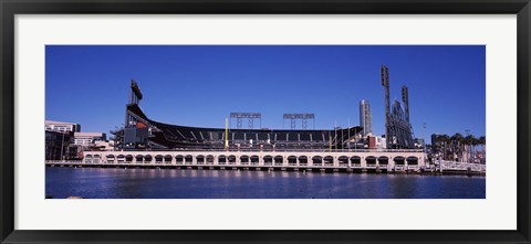 Framed Baseball park at the waterfront, AT&amp;T Park, 24 Willie Mays Plaza, San Francisco, California, USA Print