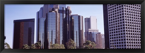 Framed Reflections in Los Angeles skyscrapers, Los Angeles County, California, USA Print