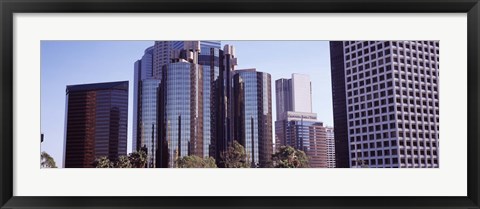 Framed Reflections in Los Angeles skyscrapers, Los Angeles County, California, USA Print