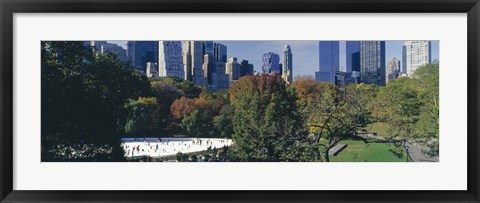 Framed Ice rink in a park, Wollman Rink, Central Park, Manhattan, New York City, New York State, USA 2010 Print