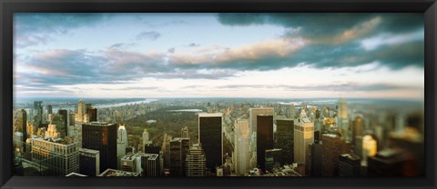 Framed Buildings in a city, Empire State Building, Manhattan, New York City, New York State, USA Print