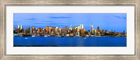 Framed Manhattan skyline, New York City, New York State, USA Print