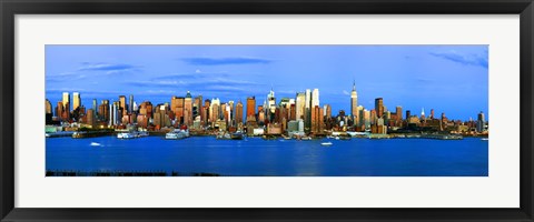 Framed Manhattan skyline, New York City, New York State, USA Print