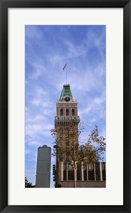 Framed Low angle view of an office building, Tribune Tower, Oakland, Alameda County, California, USA Print