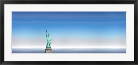 Framed Statue Of Liberty, Manhattan, New York City Print