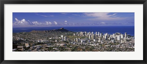 Framed Honolulu, Oahu, Honolulu County, Hawaii, USA 2010 Print