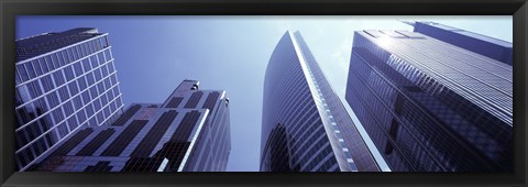 Framed Low angle view of skyscrapers, Chicago, Cook County, Illinois, USA Print