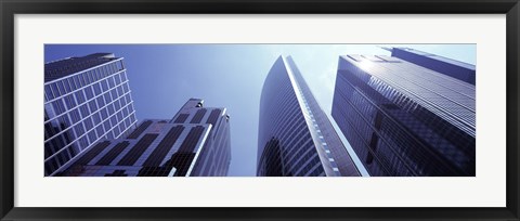 Framed Low angle view of skyscrapers, Chicago, Cook County, Illinois, USA Print