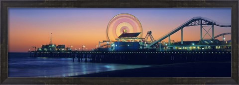 Framed Ferris wheel on the pier, Santa Monica Pier, Santa Monica, Los Angeles County, California, USA Print