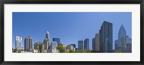 Framed Skyscrapers in Charlotte, North Carolina Print