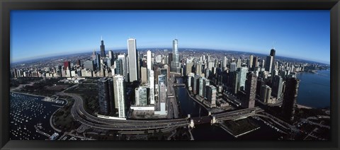 Framed Chicago Skyscrapers, Cook County, Illinois Print