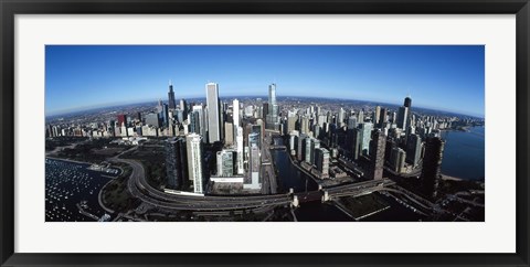 Framed Chicago Skyscrapers, Cook County, Illinois Print