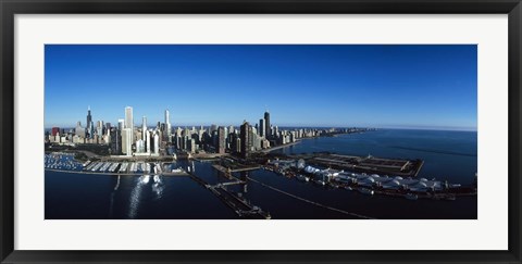 Framed Skyscrapers in a city, Willis Tower, Chicago, Cook County, Illinois Print