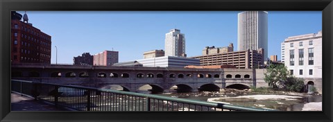 Framed Bridge across the Genesee River, Rochester, Monroe County, New York State Print