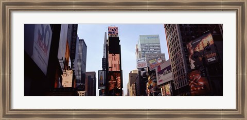 Framed Low angle view of buildings, Times Square, Manhattan, New York City, New York State, USA 2011 Print