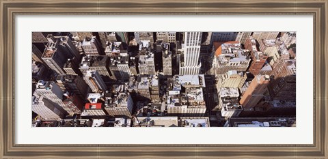 Framed Skyscraper roof tops, Manhattan, New York City, New York State, USA Print