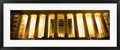 Framed Columns surrounding a memorial, Lincoln Memorial, Washington DC, USA Print