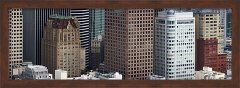 Framed Skyscrapers in the financial district, San Francisco, California, USA Print