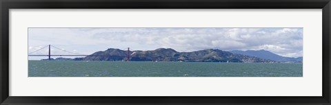 Framed Golden Gate Bridge, Marin Headlands, Mount Tamalpais, Sausilito, San Francisco Bay, San Francisco, California, USA Print