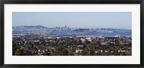 Framed Oakland, San Francisco Bay, San Francisco, California Print