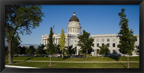 Framed Garden in front of Utah State Capitol Building, Salt Lake City, Utah, USA Print