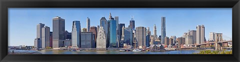 Framed Lower Manhattan Waterfront, 2011 Print