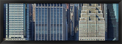 Framed New York City Skyscrapers 2011 (close-up) Print