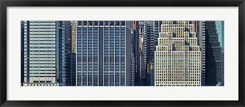 Framed New York City Skyscrapers 2011 (close-up) Print