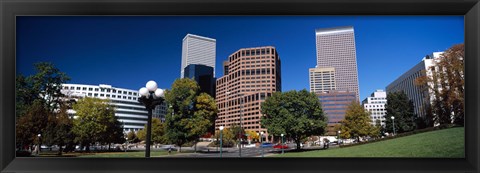 Framed Buildings in a city, Downtown Denver, Denver, Colorado, USA 2011 Print