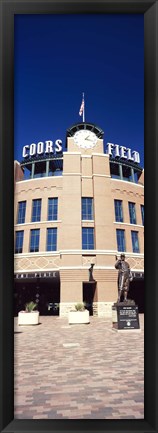 Framed Facade of a baseball stadium, Coors Field, Denver, Denver County, Colorado, USA Print