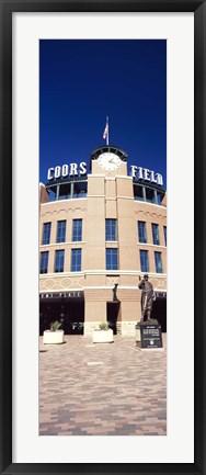 Framed Facade of a baseball stadium, Coors Field, Denver, Denver County, Colorado, USA Print