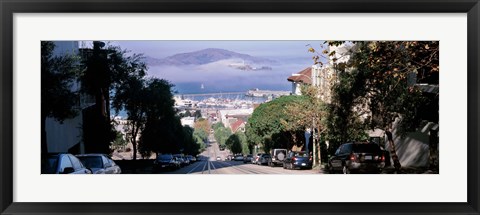 Framed Street scene, San Francisco, California, USA Print