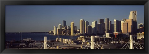 Framed Buildings in a city, Miami, Florida, USA Print