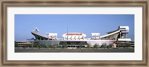 Framed Football stadium, Arrowhead Stadium, Kansas City, Missouri Print