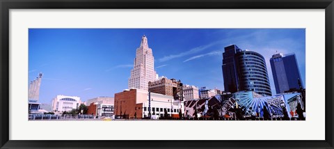 Framed Street art at Jazz District, Kansas City, Missouri Print