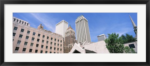 Framed Close up of downtown buildings, Tulsa, Oklahoma Print