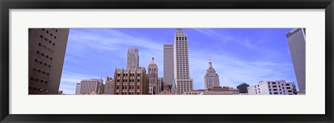 Framed Parking lot at downtown Tulsa, Oklahoma, USA Print