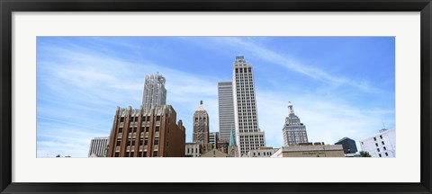 Framed DowntownTulsa skyline, Oklahoma Print