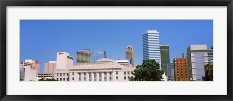 Framed Municipal Building in the downtown, Oklahoma City, Oklahoma, USA Print